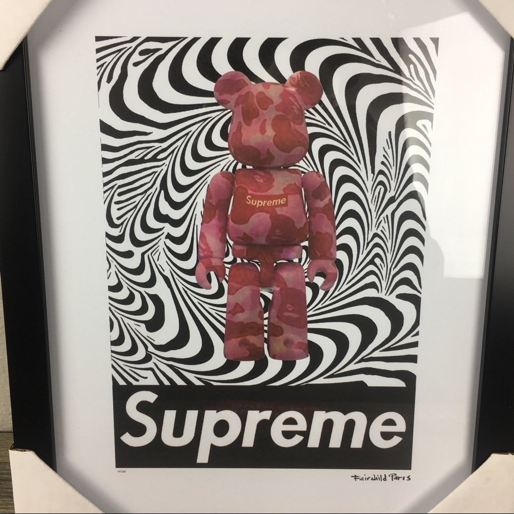 Supreme Fairchild x Camo KAWS Wall Art Bearbrick
